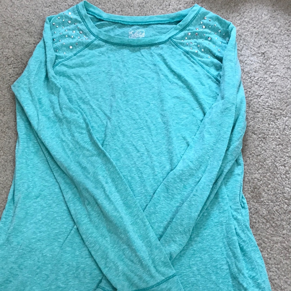 Green long sleeved shirt